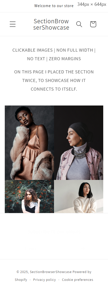 2 IMAGES | NO TEXT | NOT FULL WIDTH | ZERO MARGIN