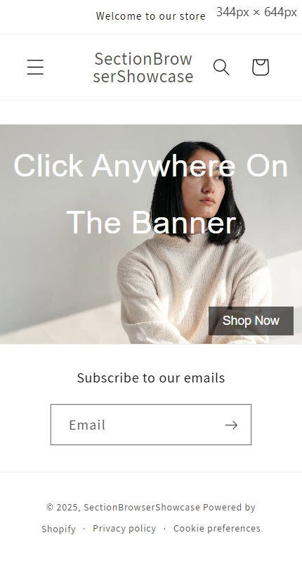 ADVANCED BANNER | DRAWER OPENS ON CLICK | FULL WIDTH | MOBILE & DESKTOP