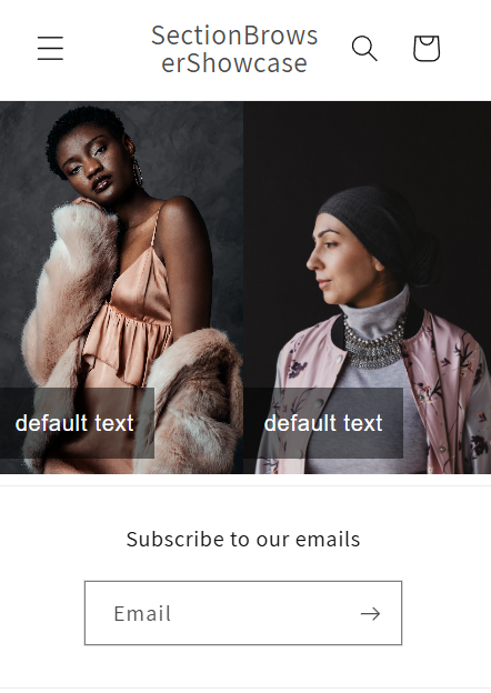 TWO IMAGES FULL WIDTH | ALWAYS SIDE BY SIDE | MOBILE & DESKTOP